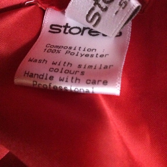 Red Belted Puffer Jacket from Storets - Picture 3 of 4